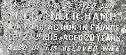 InscriptionsWw1's tweet photo. #RememberedHere
Ben Millichamp
Killed in action 27 September 1917 France
Aged 20
#StPhilipsChurch #PennFields #Wolverhampton
#WW1 #LestWeForget
Online records via https://t.co/3GhRrRCxz6 https://t.co/vAzkJAqXaT