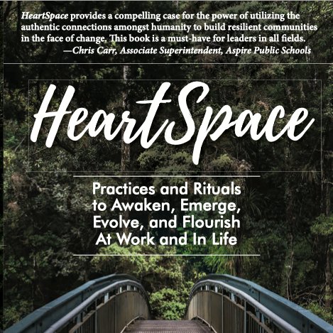 There's time to buy the book and sign up for our free HeartSpace sessions. July 10th - 10-11:30AM PDT or July 19th 9AM-10:30AM PDT or 4:00PM- 5:30PM.  Experience HeartSpace and further develop the positive community in your school or work. Register at eventbrite.com/e/heartspace-b…