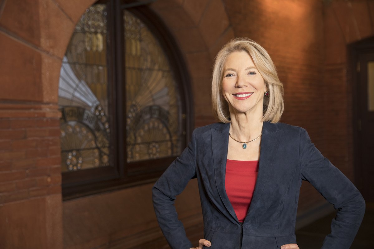 Penn's tweet photo. A message to the Penn community on her nomination to serve as United States Ambassador to Germany, from President Amy Gutmann https://t.co/4bDLX2A4qe https://t.co/3IRCAuOby3
