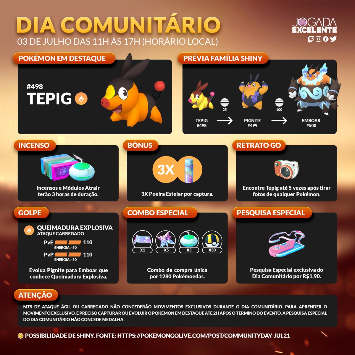 Jogada Excelente on X: Confira os detalhes do novo evento Dia de