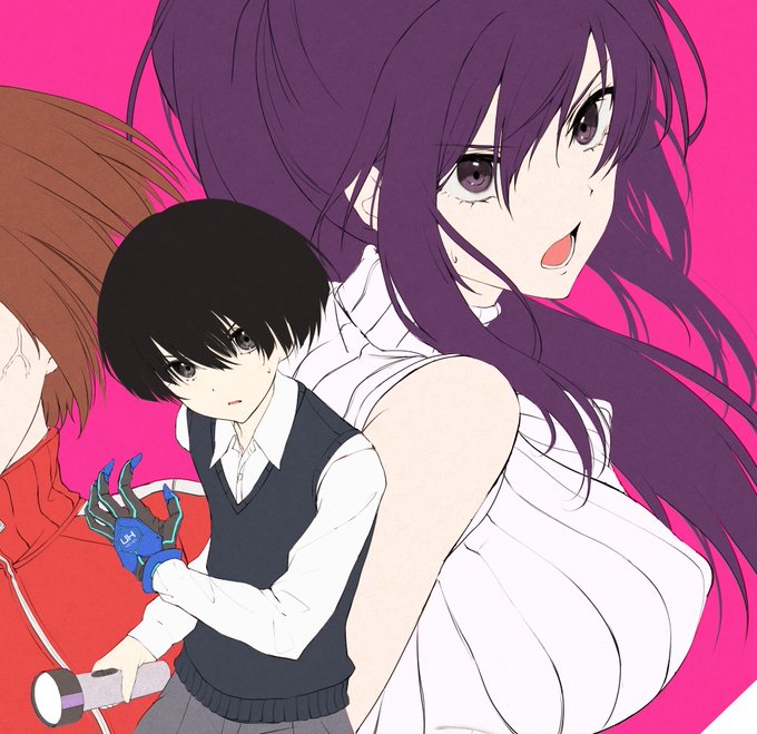 カタギリさんの配色判らん問題。
今の個人的なイメージだとクロカワさんっぽい暗めの紫髪かな…。 