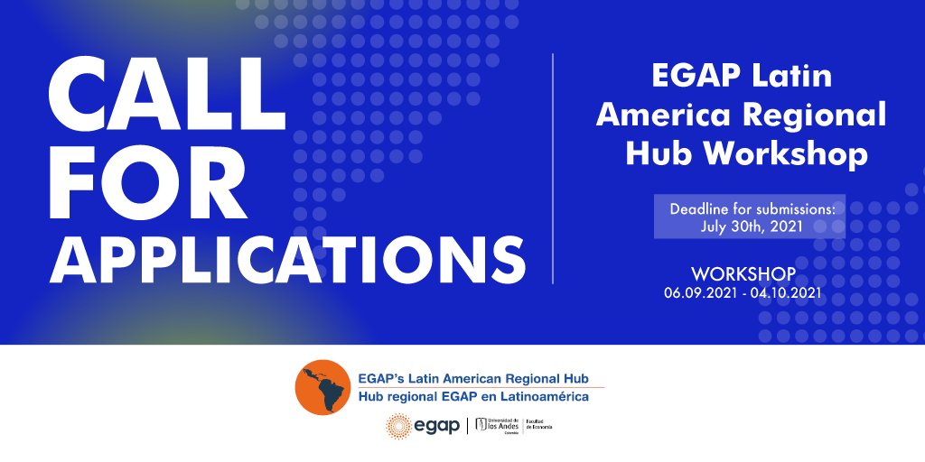 EconomiaUAndes's tweet photo. The Latin American regional hub of the @EGAPTweets global network is organizing a Learning Days workshop on experimental research methods as part of the launch of the Regional Hub office at @Uniandes in Bogotá, Colombia.

#CallforAplications ▶ https://t.co/sxGQ7uH5go https://t.co/5MFXdH6CKM