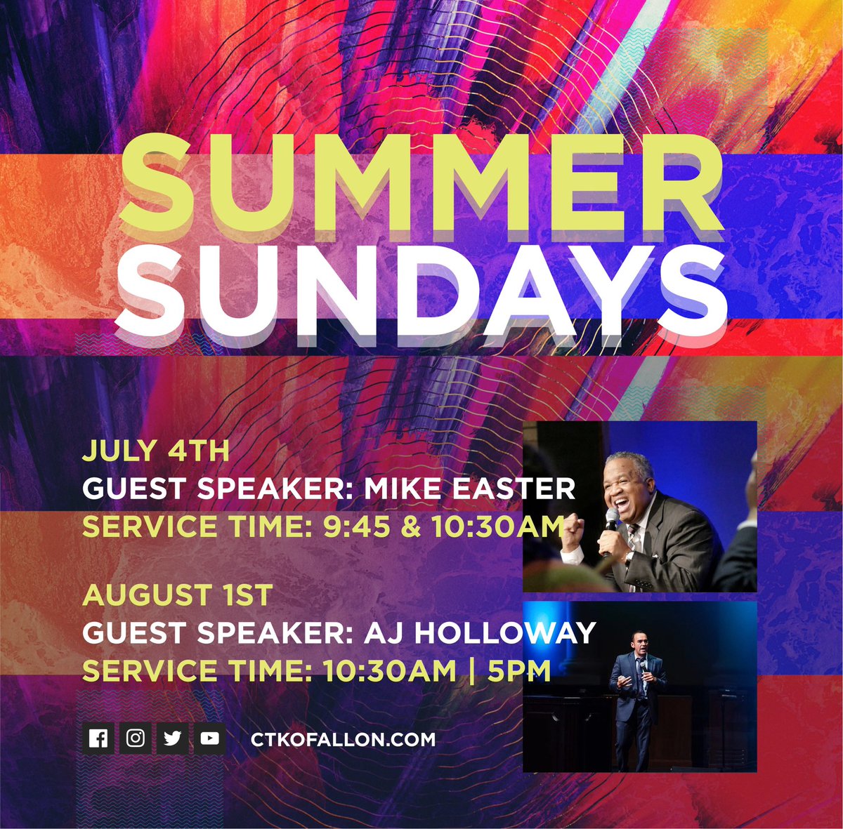 2 days away from Revival Sunday w/Mike Easter! 📢📢📢