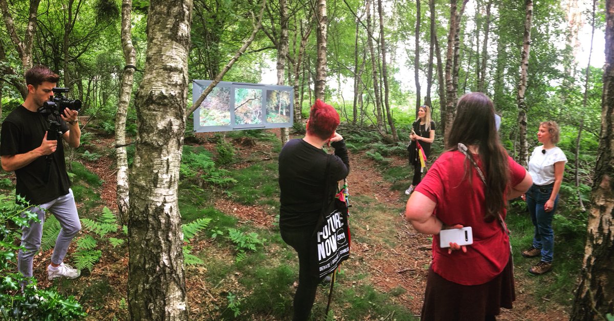 Artist talks today at Dalby Forest to mark the closing of Selfscapes 2021. Thanks to all who attended and participated ! #art #photography #selfscapes #research #cluster