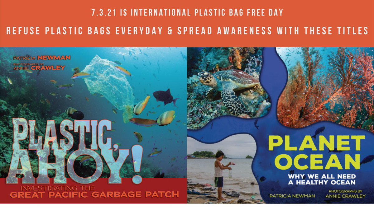 On #InternationalPlasticBagFreeDay, refuse single-use bags/baggies &amp; share these titles with family/donate copies to your favorite school/library.
PLANET OCEAN - amzn.to/3tJiiHN
PLASTIC, AHOY! - amzn.to/2V47to0
<a href="/PlasticPollutes/">Plastic Pollutes</a> #plasticpollution #PlasticBagFreeDay