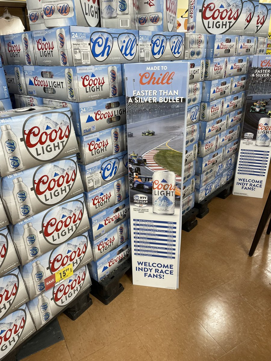When <a href="/ConorDaly22/">Conor Daly</a> is signing autographs in the <a href="/MansfieldOhio/">Mansfield Ohio</a> <a href="/kroger/">Kroger</a> at the <a href="/CoorsLight/">Coors Light</a> display - and I’m camping <a href="/Mid_Ohio/">Mid-Ohio</a> - you need some beer! Looking forward to seeing fans tonight and tomorrow in the camp ground!