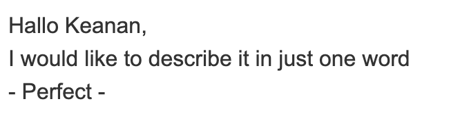 When you ask a customer for feedback on a new feature: