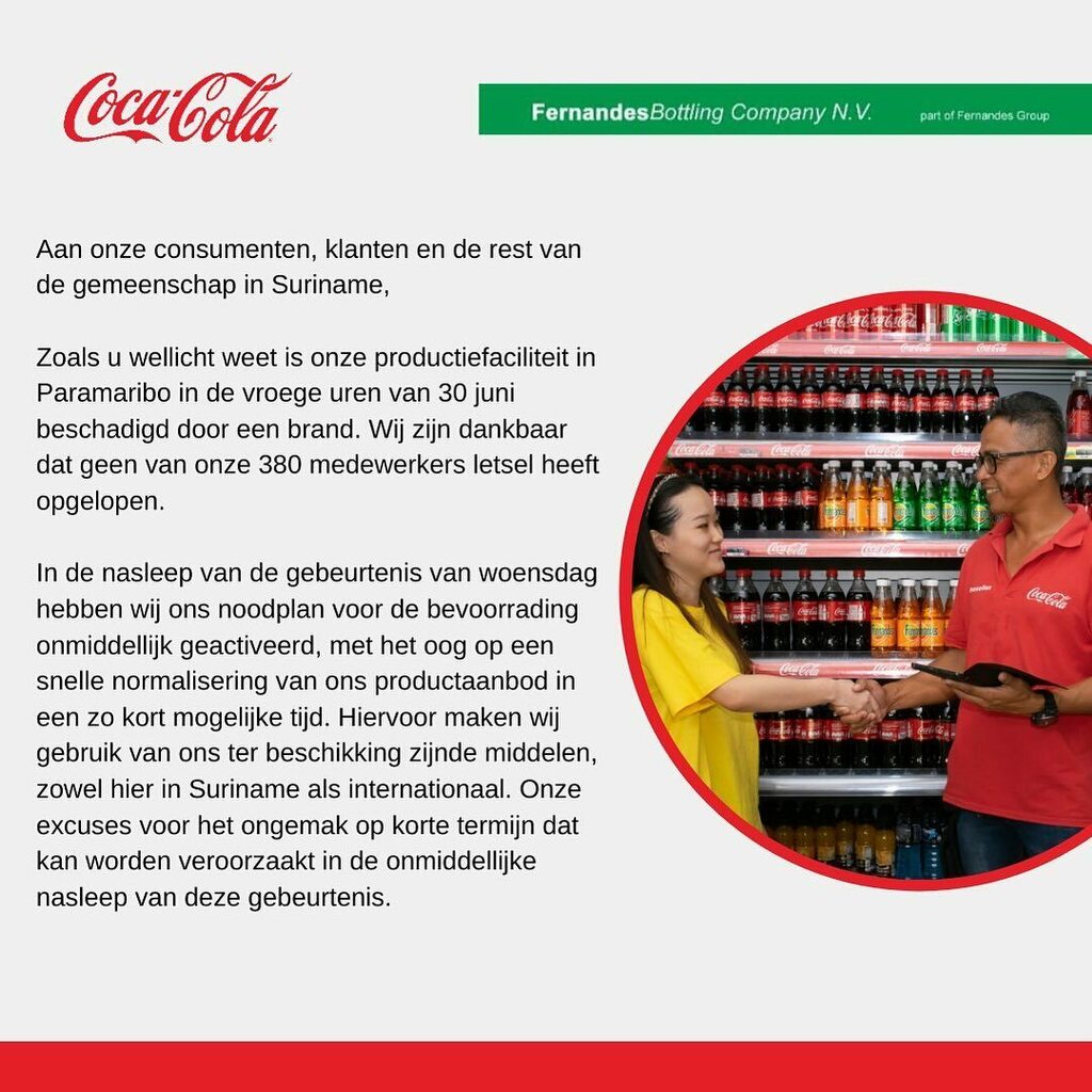 🗣 | Mededeling 🙏

In de nasleep van de gebeurtenis van woensdag 30 juni 2021, hebben wij ons noodplan voor de bevoorrading onmiddellijk geactiveerd, met het oog op een snelle normalisering van ons productaanbod in een zo kort mogelijke tijd. 

Onze e… instagr.am/p/CQ1w4F2heOb/