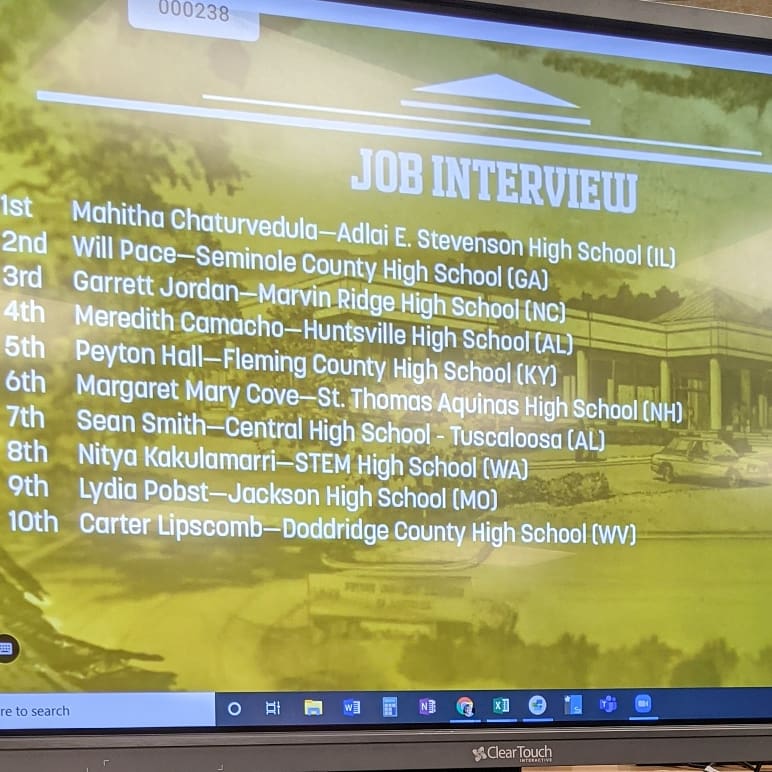 DchsWv's tweet photo. 2nd half of the Watch Party for FBLA NLC &amp; we are so proud to have another National winner!! 🏆Carter Lipscomb finished 10th in Job Interview!! Please join us in congratulating him on representing our school (DCHS)! (2 National winners in 3 years!!) #fblanlc21 @wv_fbla https://t.co/Nc3Y9W87Xn