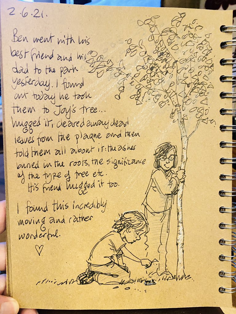 GaryScribbler's tweet image. He never says much about the depth of his feelings, so I found this little anecdote particularly poignant. He may be a joker but it hides a sweet and loving soul. Blessed. #doodleaday #widowerlife #loveneverdies #FindingJoy