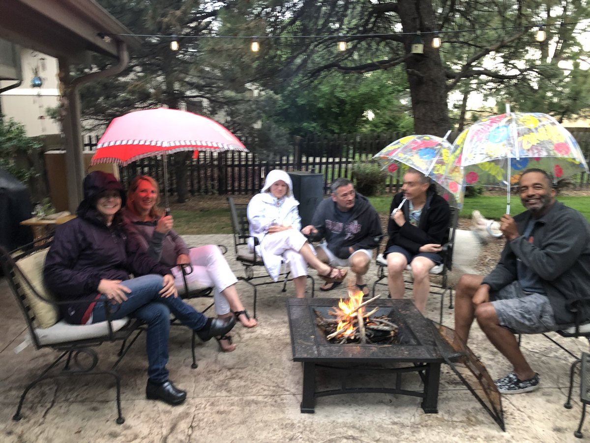 WithDavida's tweet photo. The most Colorado thing to see this week is barbecuing and smores in the rain. The weather is so unpredictable. #HeyNext  #MostColoradoThing withDavida https://t.co/nbg1f4JFeE