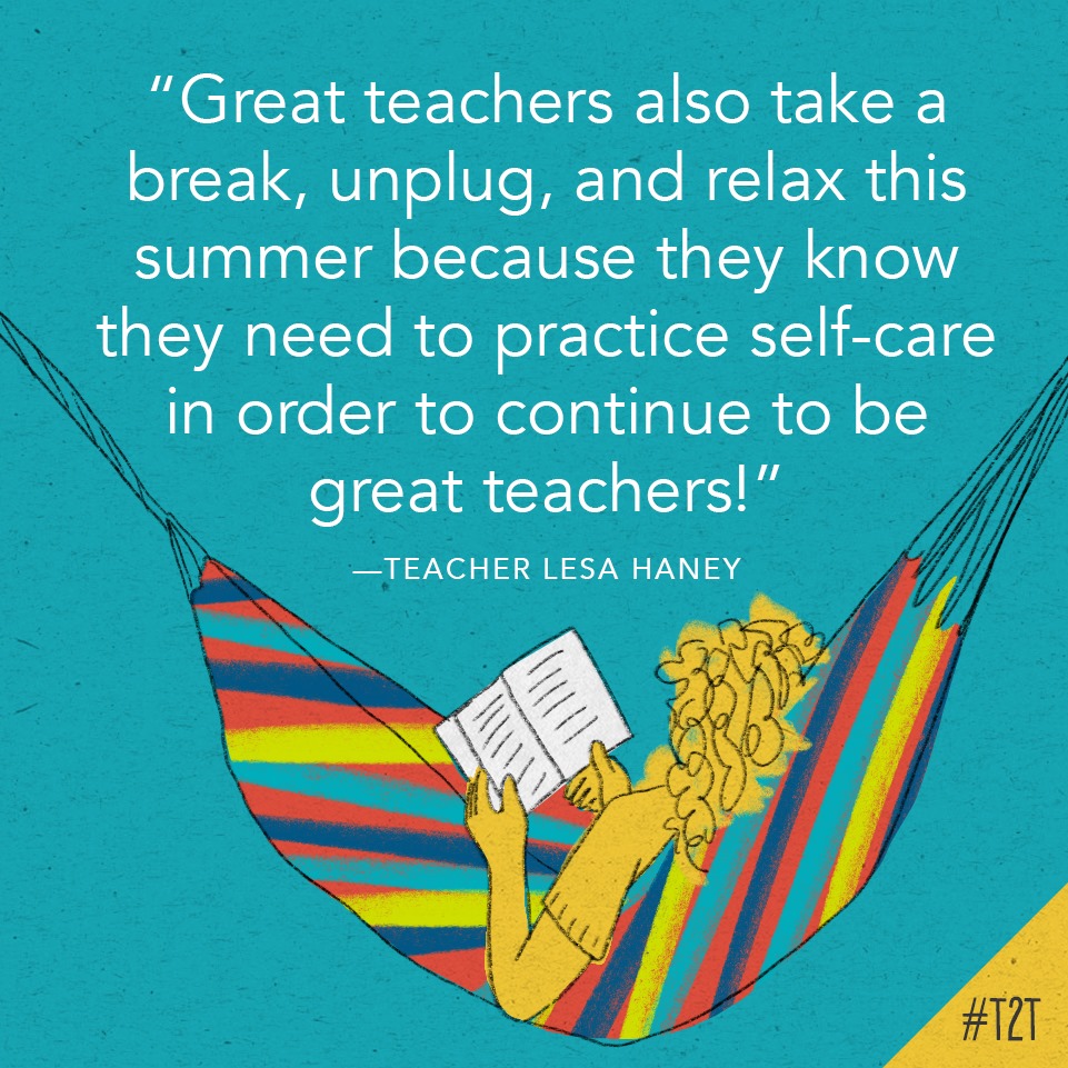 teacher2teacher's tweet photo. Relax, recharge, repeat! You have T @lesahaney's permission. 😉

#edchat #EduGladiators #InstantPD https://t.co/vffejlxbHO