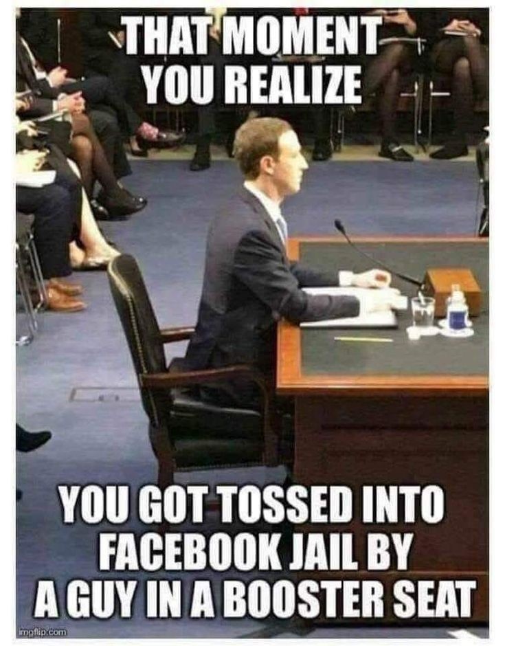 Lucky me, in FB jail again. 