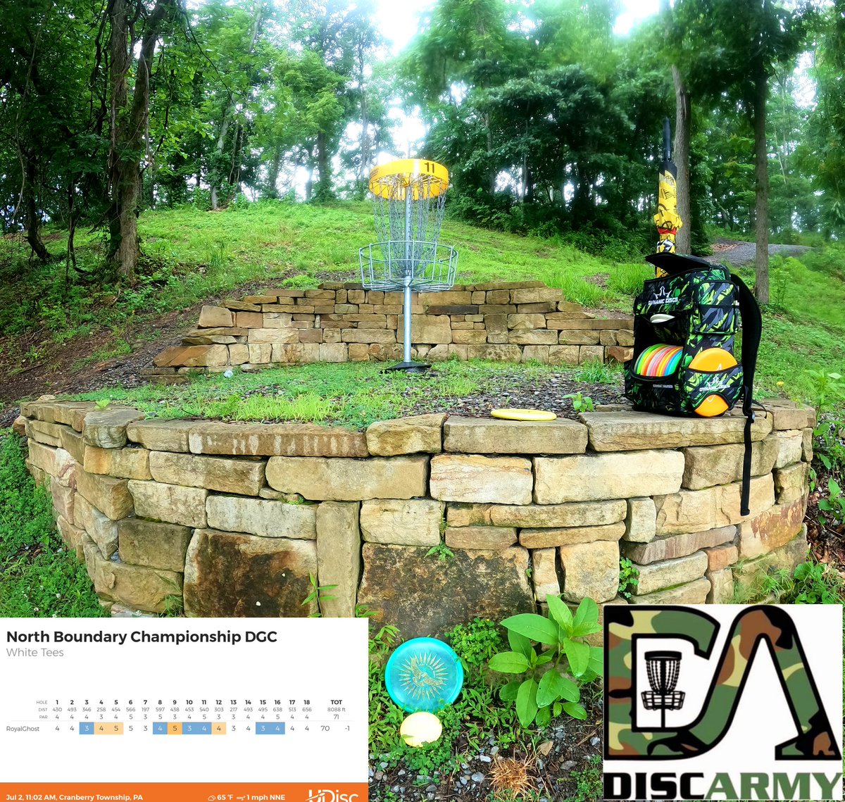 Nice practice round before the Tournament tomorrow! #discgolf
#rainyday #muddy #dynamicdisc
#innovadisc #discarmy #nobodiscgolf