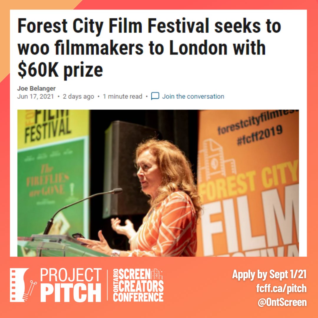 📰 You read that right! The winner of best pitch will receive $60,000 in prizes to bring their feature film project to life.

Read all the details in this @lfpress article: lfpress.com/entertainment/…

#LdnOnt #SWOnt #CanadianFilm #CanadianMovies #canadianfilmmaker #pitchcompetition