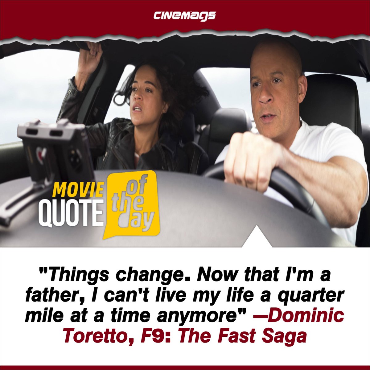 cinemagsnews's tweet photo. #cinemags #moviesquotes #vindiesel #fastfurious9 #fastandfurious9 #SungKang #MichelleRodriguez #JordanaBrewster #TyreseGibson #Ludacris #EnriqueGuzman #NathalieEmmanuel #HelenMirren #CharlizeTheron #FinnCole #AnnaSawai #VinnieBennett #MichaelRooker https://t.co/5SeiAp9zT3