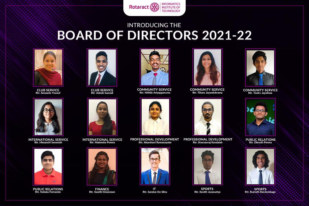 IITRotaract's tweet photo. The moment youโve all been waiting for is finally here!
Congratulations to the new Board of Directors for the year 2021-22! May your hard work and dedication take RACIIT to greater heights.
#Rotaract #Rotaract3220 #WeAreRotaract #StriveAsOne #RACIIT #DirectorBoard #Reveal https://t.co/2tjuwv9nj4