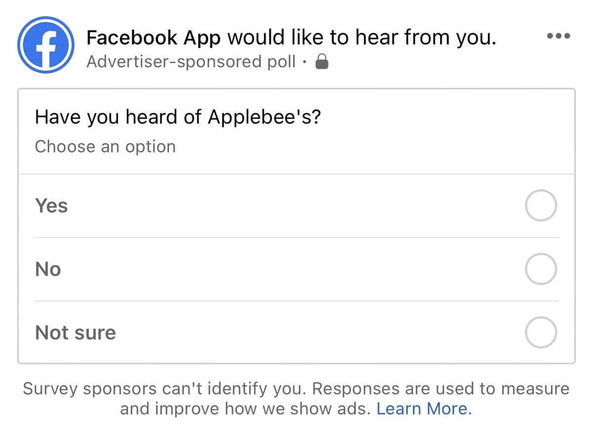 a_stiner's tweet photo. yes, believe it or not, i have heard of applebee’s https://t.co/8tczN2nL9e