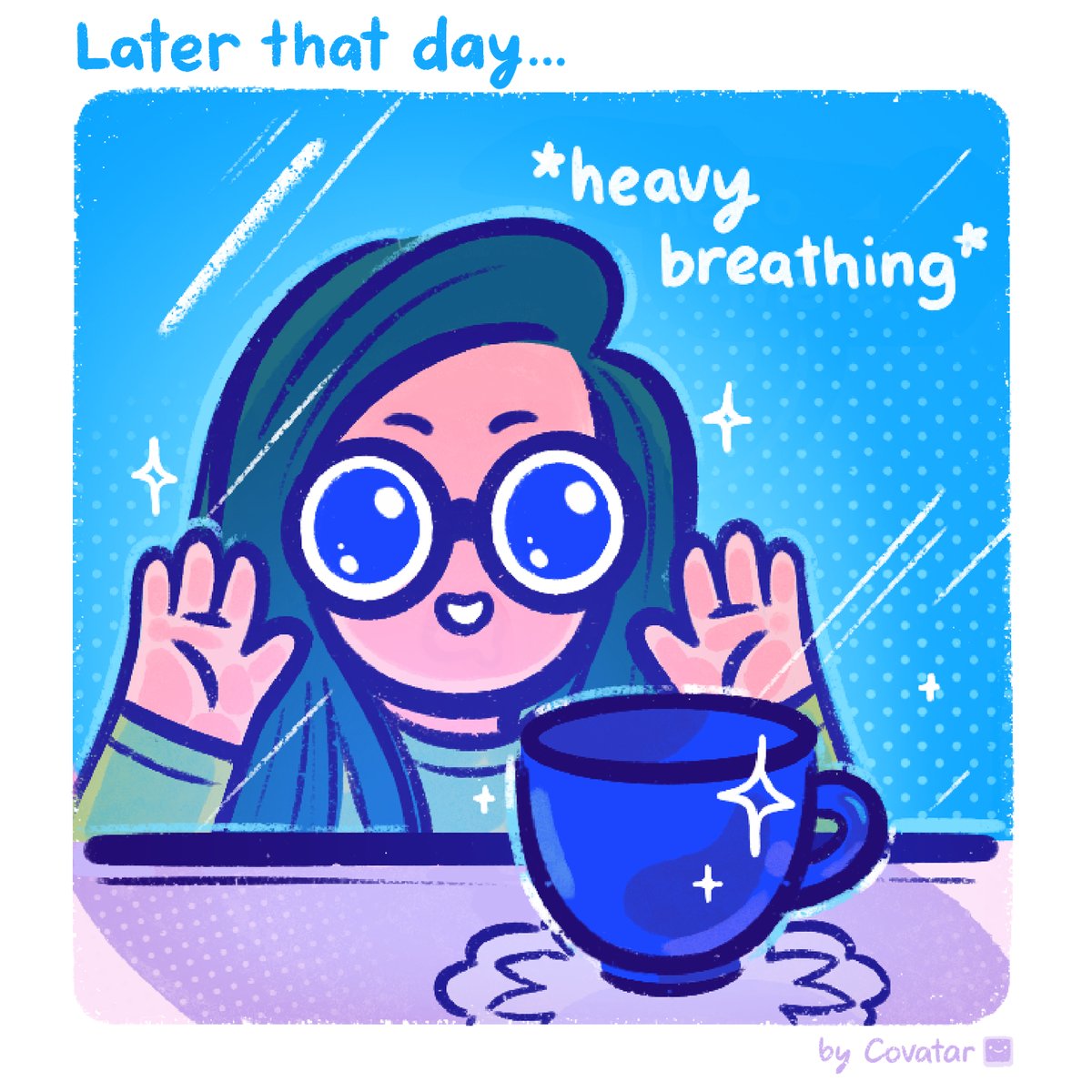 TheCovatar's tweet image. What color are you obsessed with lately? Ours is lilac 🩱

#covatarcomics #digitalart #colorobsession