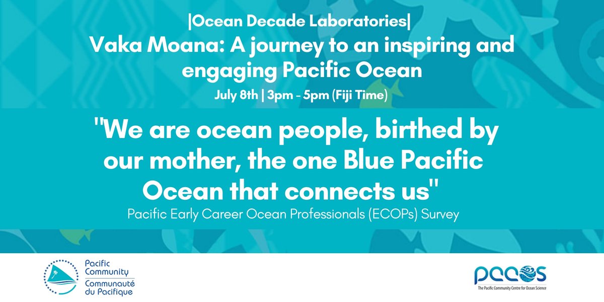 spc_cps's tweet photo. Have you Registered? We invite you to join us on this virtual journey as we dive deep into what an inspiring &amp; engaging Pacific Ocean means to us. On 8th of July from 3pm – 5pm

📝 Register here to actively participate in this engaging &amp; inspiring journey: https://t.co/HmAVSsreWo https://t.co/EWxEXtIYJF