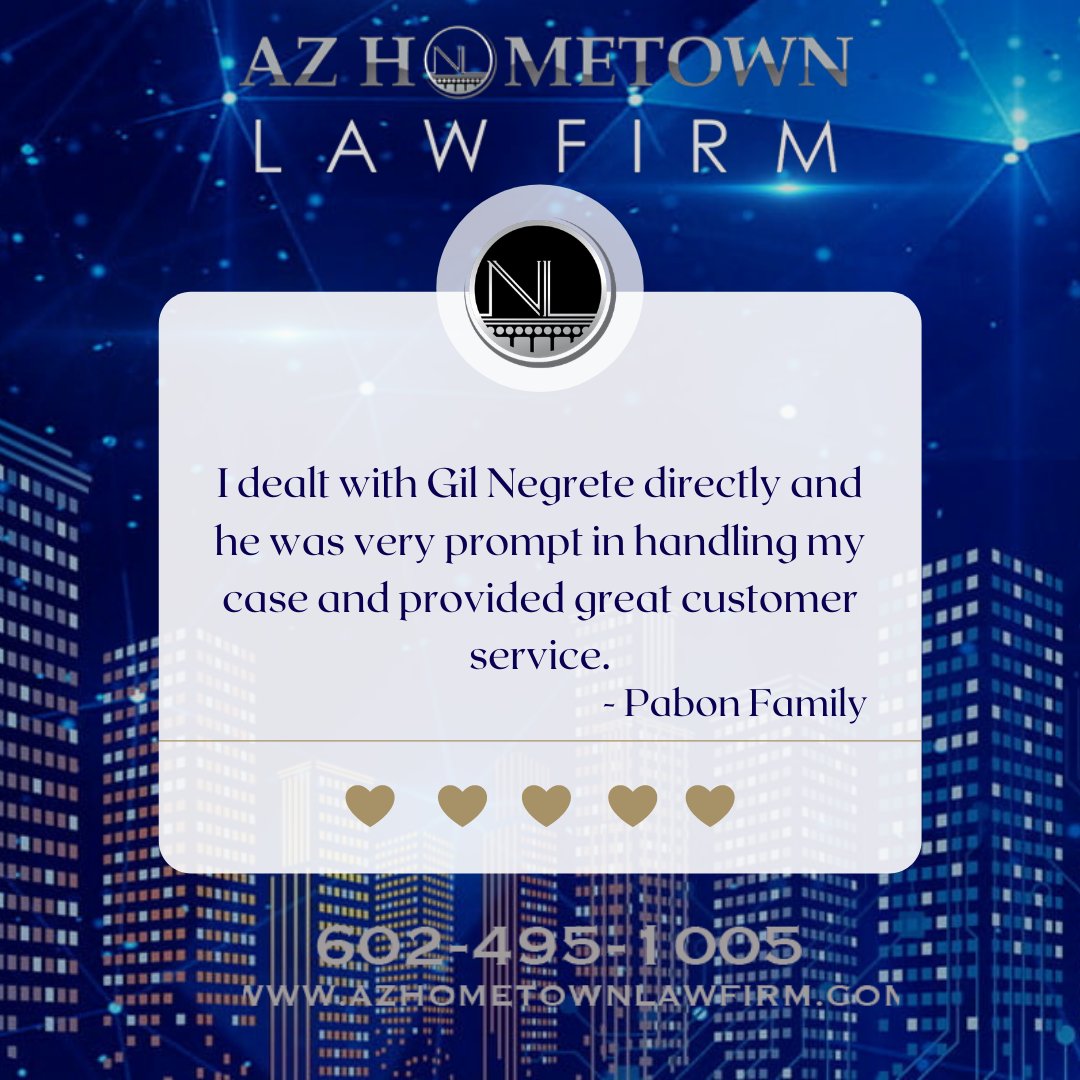 AzHometown's tweet photo. The #Hometown trusts him 🙌🏼  If you are having any legal troubles do not hesitate and go to #GilNegrete ⚖️

Look us up on #GoogleMap 🗺️📌  We are located at the heart of #PhoenixAZ Central &amp; Roosevelt 

Call us 24/7 ☎️ 602-495-1005 

 #AzHometownLawfirm https://t.co/3xHJD6dOvo