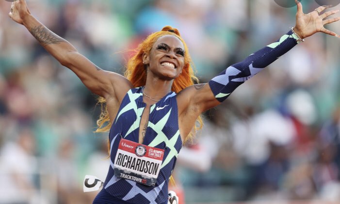 mo63709269's tweet photo. This is utter bullshit. She was clearly grieving. She was the reason I was going to watch the Olympics this year. #LETHERRACE #ShacarriRichardson #Olympics  look at her. Passion radiates off of her body. I NEED to see her in the Olympics. Please. Let. Her. Race. https://t.co/GMghZjV6gM