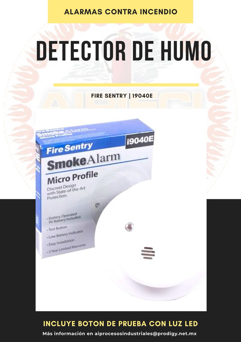 AipieciFire's tweet photo. - Funciona con batería, utiliza la ionización para la detección de humo.
- Discreto a comparación de otros detectores.
- Protección continua aun en fallas de energía eléctrica.
- No requiere cableado adicional.
- Aprobado por NFPA, Listado UL

Adquiérelo ahora 👇🏻 https://t.co/bYWo4wdbM9