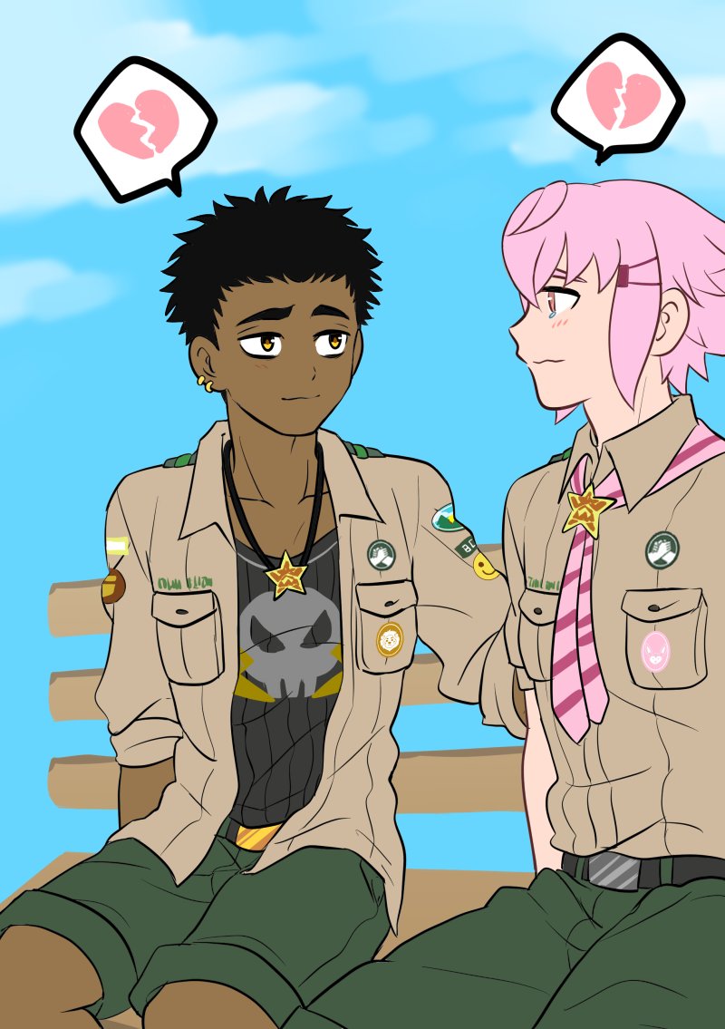 cseighteen's tweet photo. "Kieran and OC Kousuke talking about their broken hearts"
requested by @Haikunero https://t.co/KLVIJltP8E