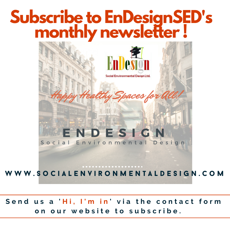 EnDesignSED's tweet photo. To serve you professionally and share more insightful information about #environmentalpsychology, #sustainability, #design and your #health and #wellbeing, please consider subscribing to our monthly #newsletter. Thanks. @EnDesignSED https://t.co/5byCp5s4Ge