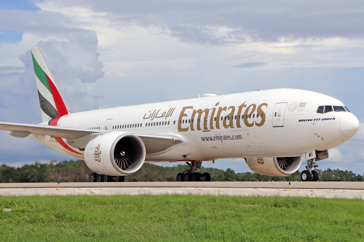 MCO's tweet photo. A warm welcome back to our friends @emirates, resuming service 4x/week to Dubai! 🇦🇪 Through 2020, the airline continued much needed cargo services flights at MCO and we’re happy to see it once again, bringing travelers to our City Beautiful.
🎫 https://t.co/tYdC3MDLgB https://t.co/5evV7PsfyD