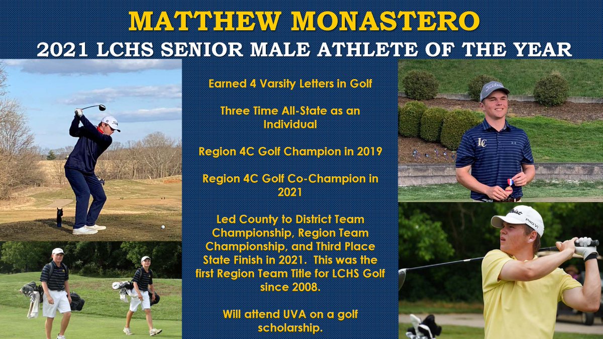 Good luck at UVA Matthew! <a href="/MatthewMgolf/">Matthew M</a> <a href="/locogolf17/">Loudncountygolf</a> <a href="/LCHS1954/">LCHS news</a>