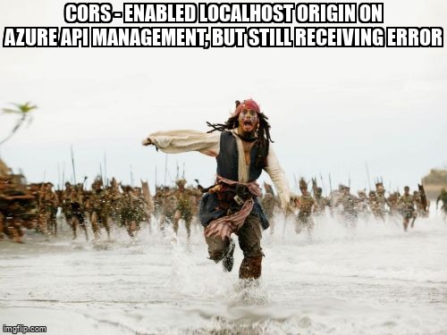 overflow_meme's tweet image. CORS - Enabled localhost origin on Azure API Management, but still receiving error stackoverflow.com/questions/6823… #createreactapp #cors #axios #azureapimanagement #azure