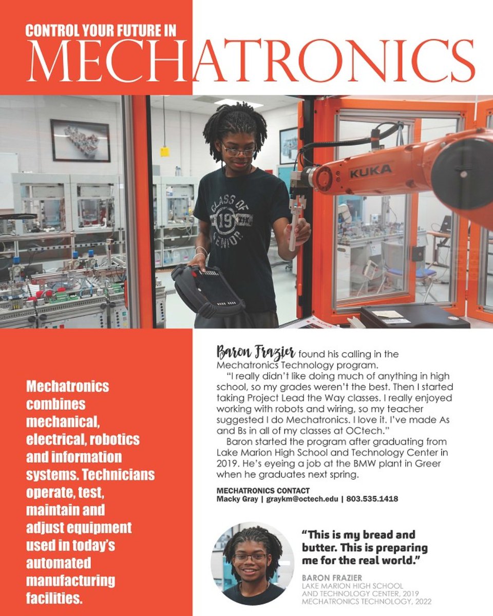 OCtechEdu's tweet photo. Today's look inside the View: Mechatronics https://t.co/GezfNAzp6Z #wellchangeyourlife #fromcollegetocareer #fall2021 #idefy https://t.co/xnSPUy160o