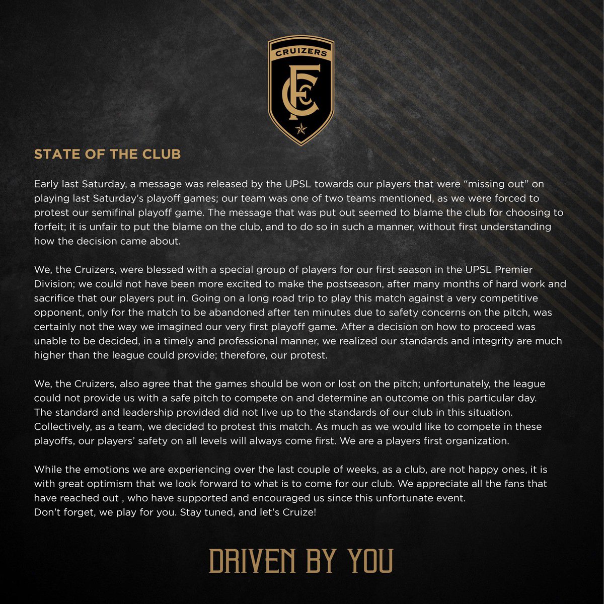 Cruizers FC (at 🏡) tweet media