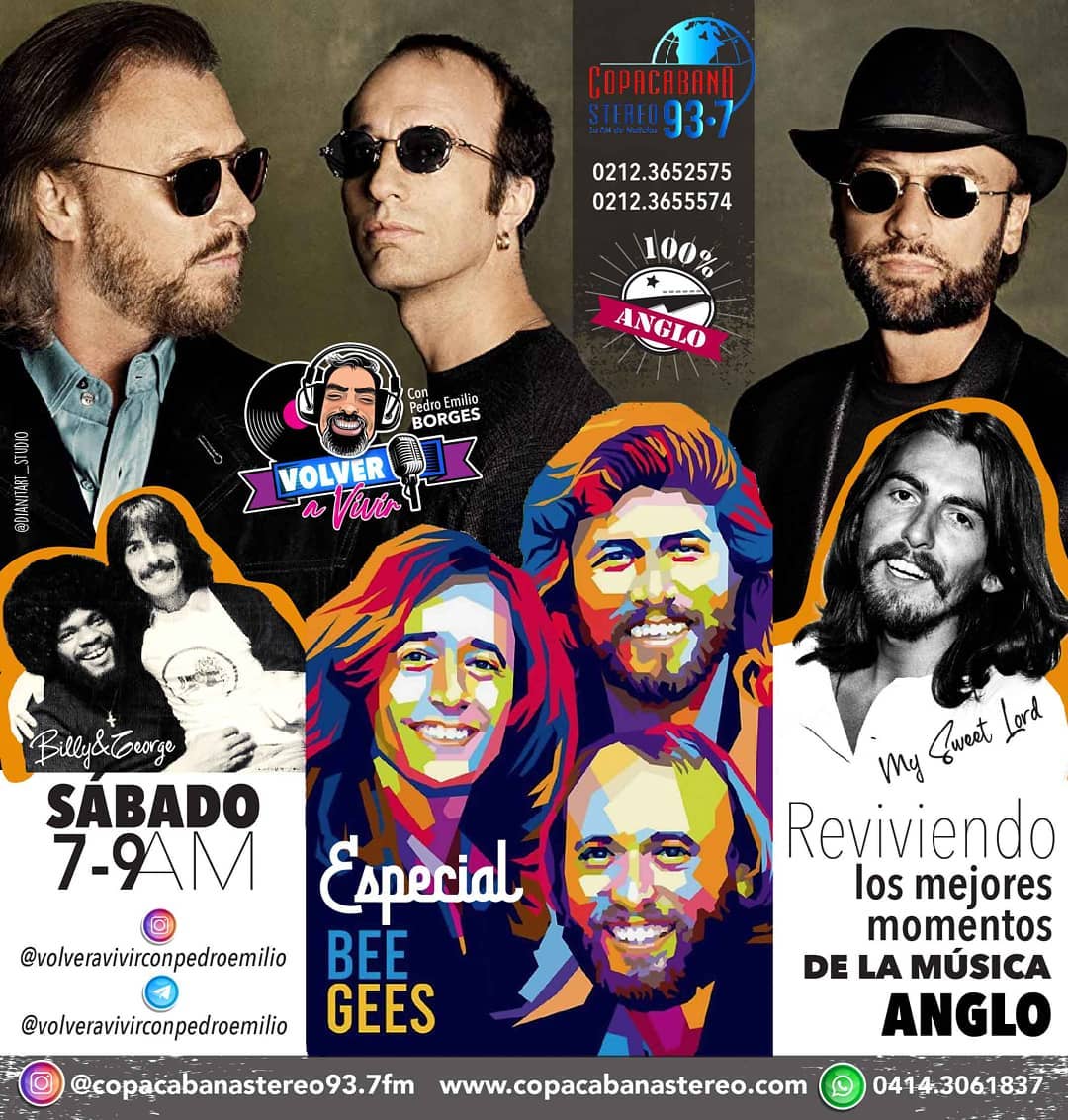 210765's tweet photo. VOLVER A VIVIR CON PEDROEMILIO BORGES POR COAPACABANA STEREO 993.7FM O SIGUENOS EN VIVO POR https://t.co/MOwf10vITI sábados 7a9AM https://t.co/uRsdxbuH9V