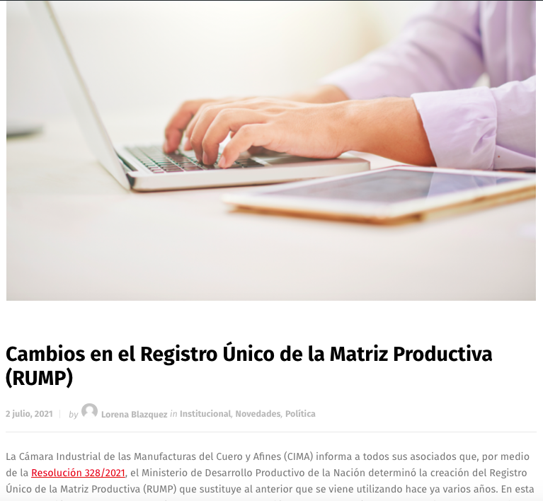 CamaraCIMA's tweet photo. Importantes novedades para el sector productivo.
👉 https://t.co/H0CmmUWe1D https://t.co/oC4UoqGg9u