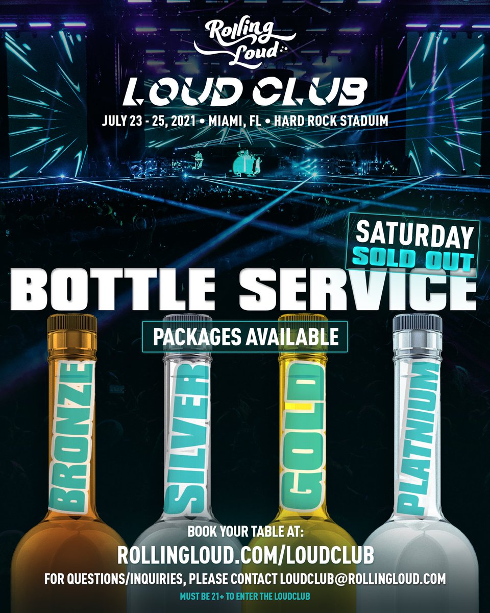 Rolling Loud on X: SECURE YOUR TABLE IN THE LOUD CLUB 🍾   club  / X