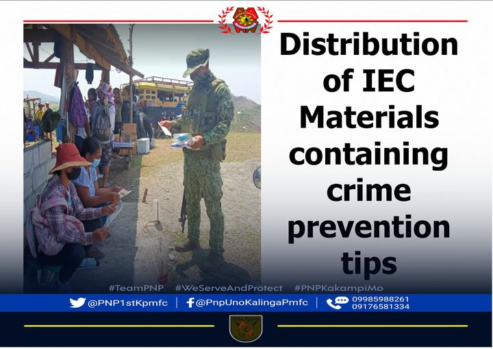 PNP1stKPmfc's tweet photo. #IECDistribution
#CrimePreventionTips
#PNPKakampiMo
#TeamPNP
#PNPToServeandProtect https://t.co/qDkG7oLDWE