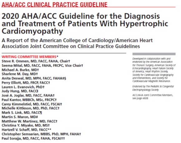 ICBAcardiaca's tweet photo. 2020 AHA/ACC guideline for the diagnosis and treatment of patients with hypertrophic cardiomyopathy https://t.co/AkwlTKlwYE https://t.co/24lRSmVuiD