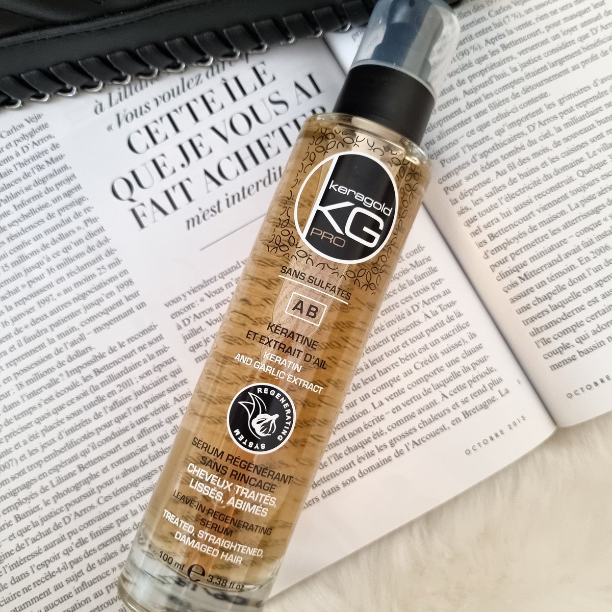 b_shadya's tweet photo. #serumreparateur de chez @KeraGold #serum #regenerant à la #keratine et extrait d'ail. 

Pour cheveux #maltraites et #abimes #nosulfate 
#keragold #hair https://t.co/hirrGWOFzr
