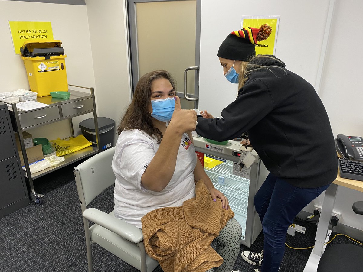 Victorian Aboriginal Health Service (@vahs1973) on Twitter photo <a href="/AmeliaTelford/">Amelia Telford</a> & Georgia came to VAHS together this morning to receive their first vaccine. Deadly Job! <a href="/AmeliaTelford/">Amelia Telford</a> & Georgia came to VAHS together this morning to receive their first vaccine. Deadly Job!