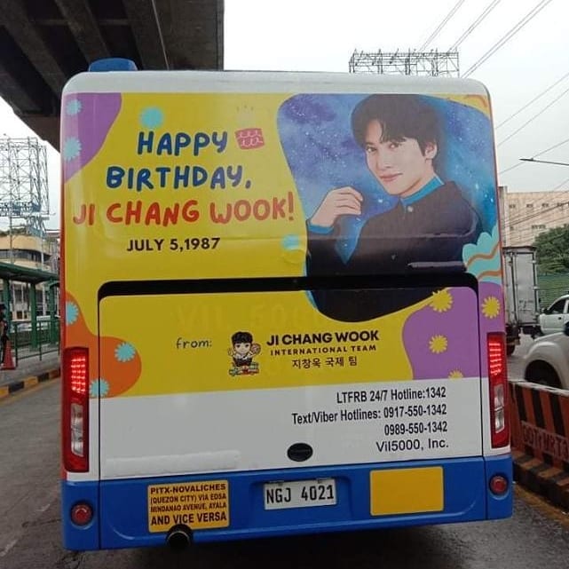 jcwteam's tweet photo. Have you spotted our Ji Chang Wook bus traversing from north to south of Edsa? Or have you ridden on it?  If you happened to see and ride. Share to us your lucky shot and let's all be proud! 

ROUTE: PITX Coastal- Monumento via EDSA
DURATION: July 1- 31,2021
5:30 am - 1 am https://t.co/6fsLaP03gX