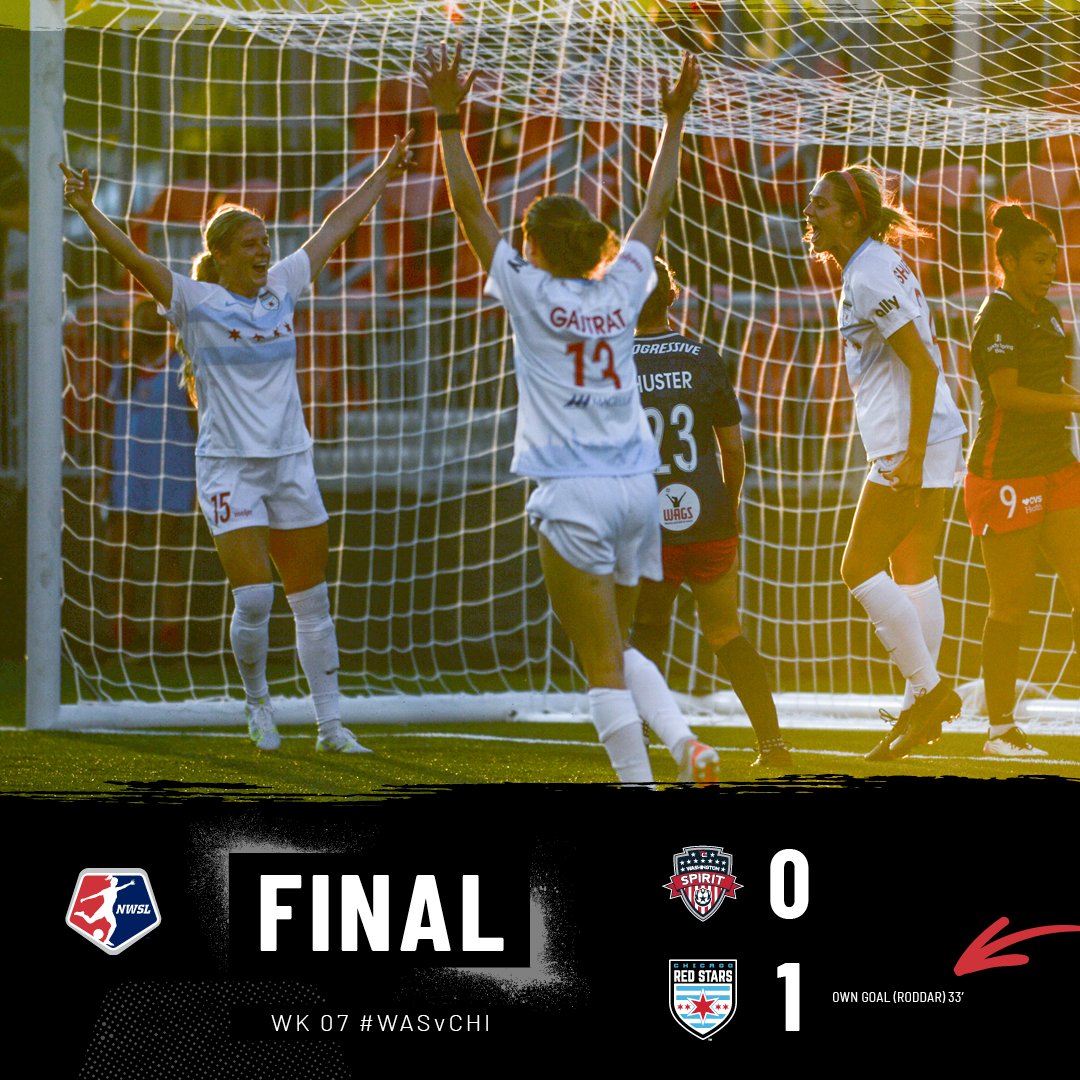 NWSL's tweet image. Three points go back to the Windy City ✅

#WASvCHI | #NWSL21