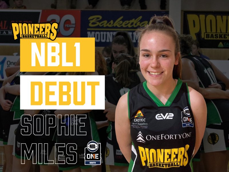 Congratulations to Sophie Miles who will make her NBL1 debut for the One Forty One Pioneers this weekend in Melbourne.

Sophie is a local junior from the Naracoorte Kings.

Best of luck Soph! 🔥🤝