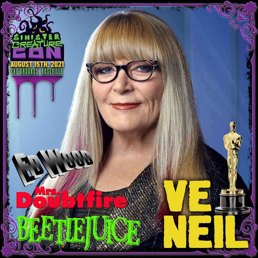 SinCreatureCon's tweet image. Meet @VeNeill at Sinister Creature Con in Roseville, CA on Sunday, August 15th at @AtTheGrounds !  Tickets at SinisterCreatureCon.com
