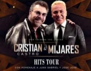 onlinemusicaye1's tweet photo. #HitsTour Mijares y Cristian Castro.

9 de Octubre en San Diego, CA 

#Show #Concierto #Mijares #CristianCastro #9DeOctubre #SanDiego #Exitos #Homenajes #JuanGabriel #JoseJose @MijaresOficial @CristianCastro https://t.co/OQUSyuFCqs