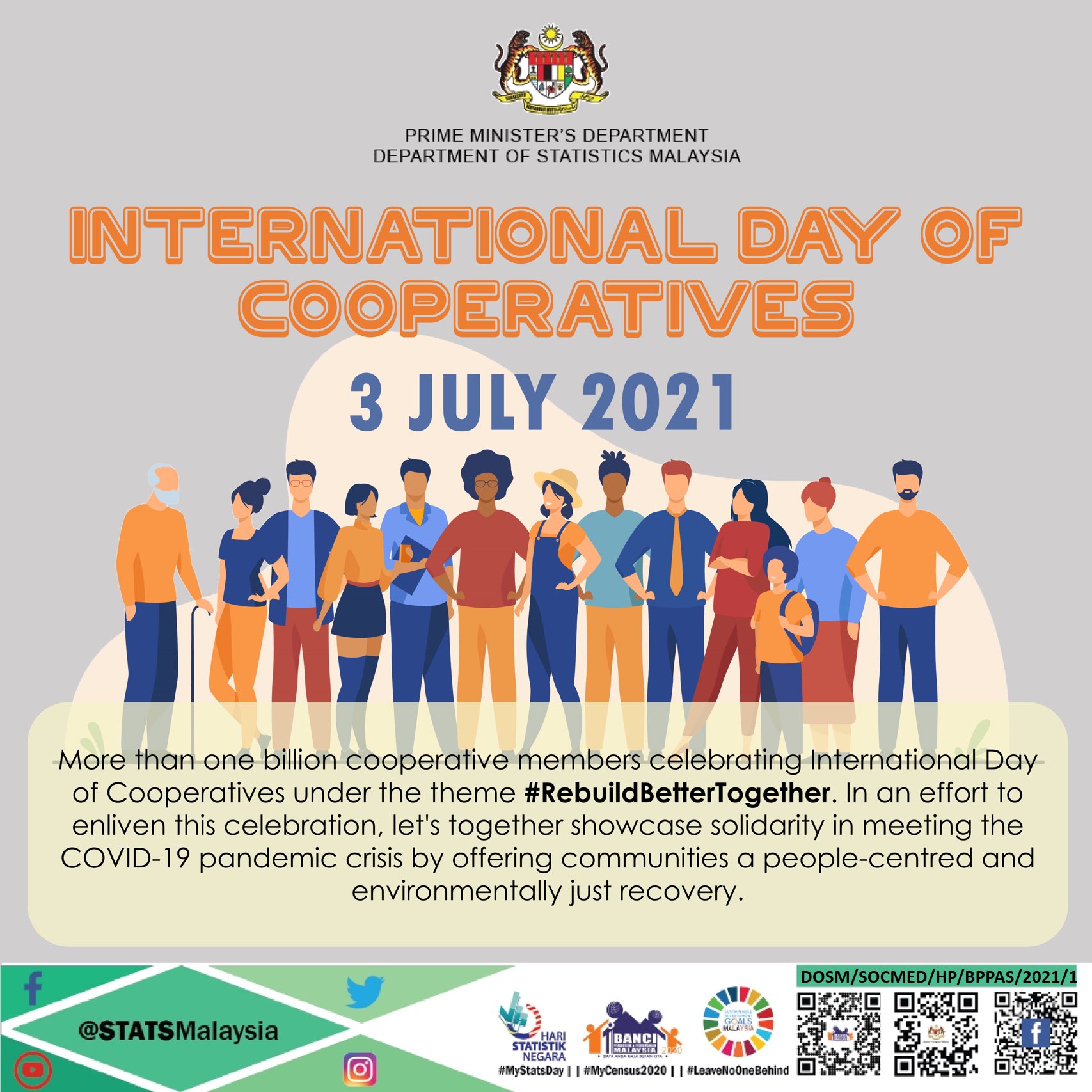 Dosm On Twitter Today Cooperatives Around The World Are Showcasing A Business Model In Respond To The Immediate Impacts Of Covid 19 To The Society Happy International Cooperative Day From Department Of Statistics