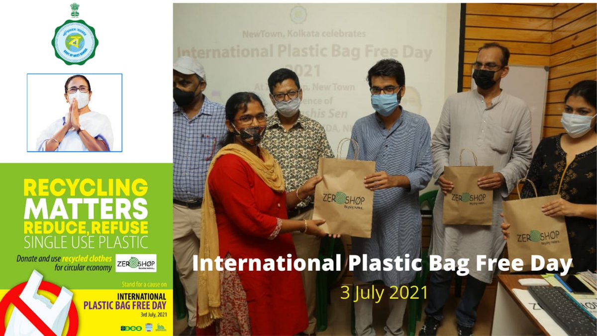 abhipratap23's tweet photo. Visit #ZeroShop at New Town on occasion of #InternationalPlasticBagFreeDay2021. Because #environment matters. #GovtOfWestBengalInitiative
@debashis_ https://t.co/GmyQGJodKU