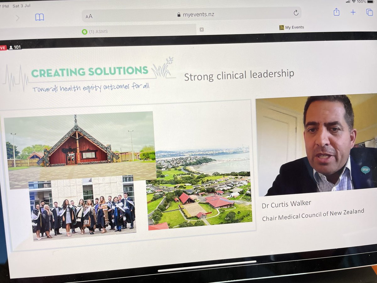 Journeys can start small and may require bravery. And, the mahi can be done! Ngā mihi ki a koe, Dr Curtis Walker #creatingsolutions21 <a href="/ASMSNZ/">Association of Salaried Medical Specialists</a>