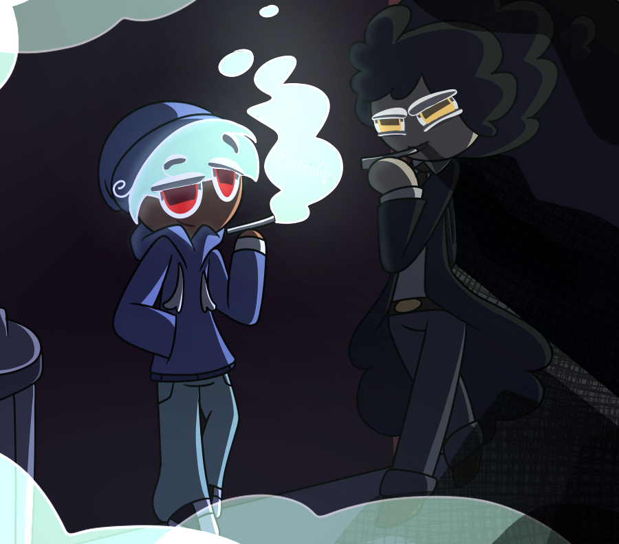 Carodibs's tweet photo. What a shame that Baked Cookie didn't get a chance to become playable due to the community's poor reactions, so I drew fanart of him along with my CR OC, Soot Cookie.
#cookierun #cookierunfanart #bakedcookie #cookierunovenbreak #CROB https://t.co/oShjjpimTy